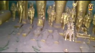 مقتنيات مقبره فرعونيه تحتوي على الكثير من التماثيل المصنوعة من الذهب لا تقدر بثمن