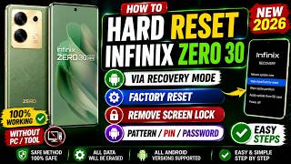 How to Hard Reset INFINIX Zero 30 via Recovery Mode - Factory Reset - Remove Screen Lock