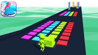 STACK COLORS! game HIGH SCORE 🌈👨‍👩‍👦‍👦💚 Gameplay All Levels Walkthrough iOS, Android New Game 3D screenshot 2