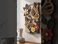 Butterfly Bee SVG | 5 Layers | Floral Garden Wall Art | Laser Cut Multilayer File  #laserfile