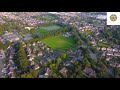 Aerial view great horton church cricket club ground