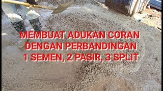 Cara Membuat Adukan Coran Kuat