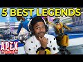 THE 5 BEST LEGENDS IN APEX LEGENDS! (Competitive Tier List)