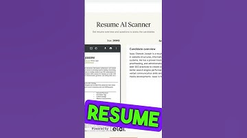 PDF.AI:  Resume AI Scanner #airesume #aipdf #aidocument