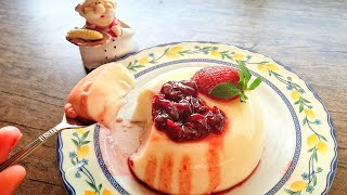 Panna cotta an Italian dessert delicious dessert with only three ingredients! || No need for jelly!