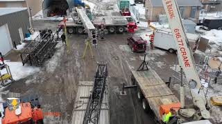 All State Crane and Rigging Cell Tower Assembly