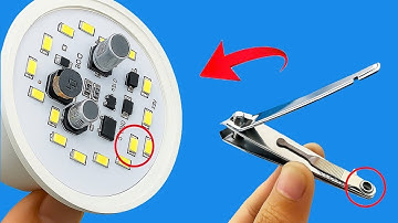 Millions of homes need it but no one does it. Fix LED light bulbs with simple nail clippers😱 smart