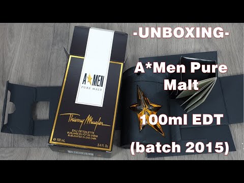Unboxing _ A*Men Pure Malt by Thierry Mugler (2015 batch)