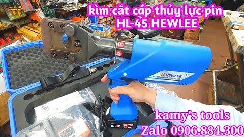 Kìm cắt cáp thủy lực dùng pin HL-45 Hewlee cắt cáp đồng nhôm 45mm