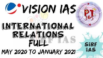 PT 365 VISION IAS (INTERNATIONAL RELATION) 2021 FULL FOR UPSC