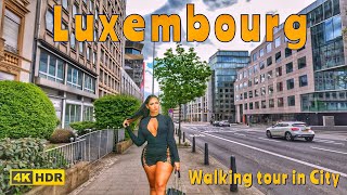 Tour in Luxembourg / one of the most luxurious city in Europe in Luxembourg 4k HDR 60fps