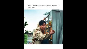 My Introverted A$$ Will Do Anything To Avoid  Small Talk #kdrama #shorts #relatable #funny #meme