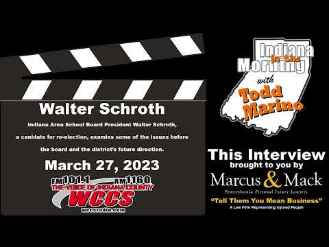 Indiana in the Morning Interview: Walter Schroth (3-27-23)