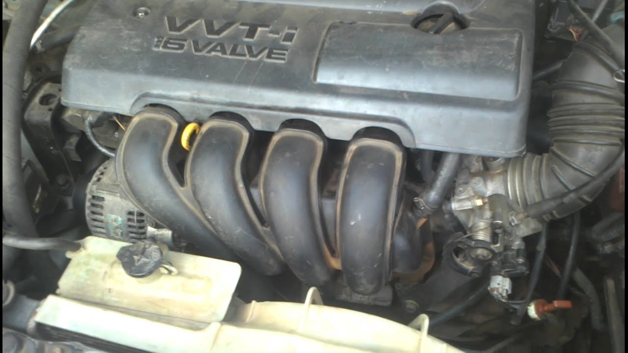Pontiac Vibe 2005 engine cold hard start in the morning - YouTube