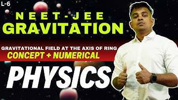 L-6 gravitational field at the axis of ring | gravitation | jee | neet | physics