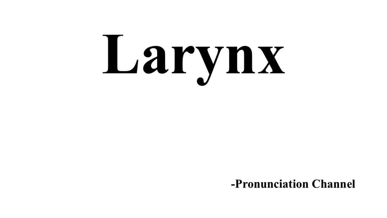 How to Pronounce Larynx