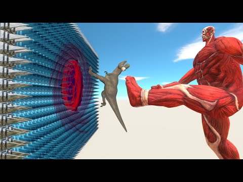 Colossal Titan Kick Units into The Portal - ARBS Simulation