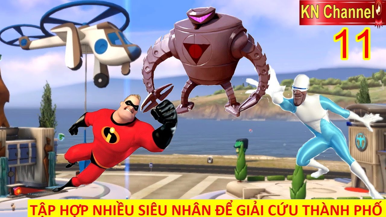 Gia Đình Siêu Nhân Giải Cứu Thành Phố Tập 11 | Review Game Disney Infinity  Vui Nhộn - Youtube