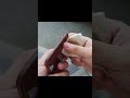 Leather Edge Burnishing (Chrome tanned & Toko Pro Burnishing Gum) #Shorts