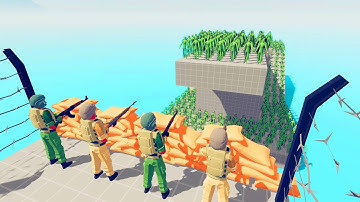 Army vs Zombie 100 Units - Totally Accurate Battle Simulator TABS
