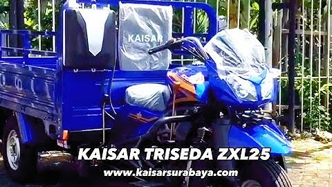 Kaisar Triseda ZXL25 Motor Roda Tiga Double Gardan dan Gardan Tengah 250 cc Power Muatan Berat