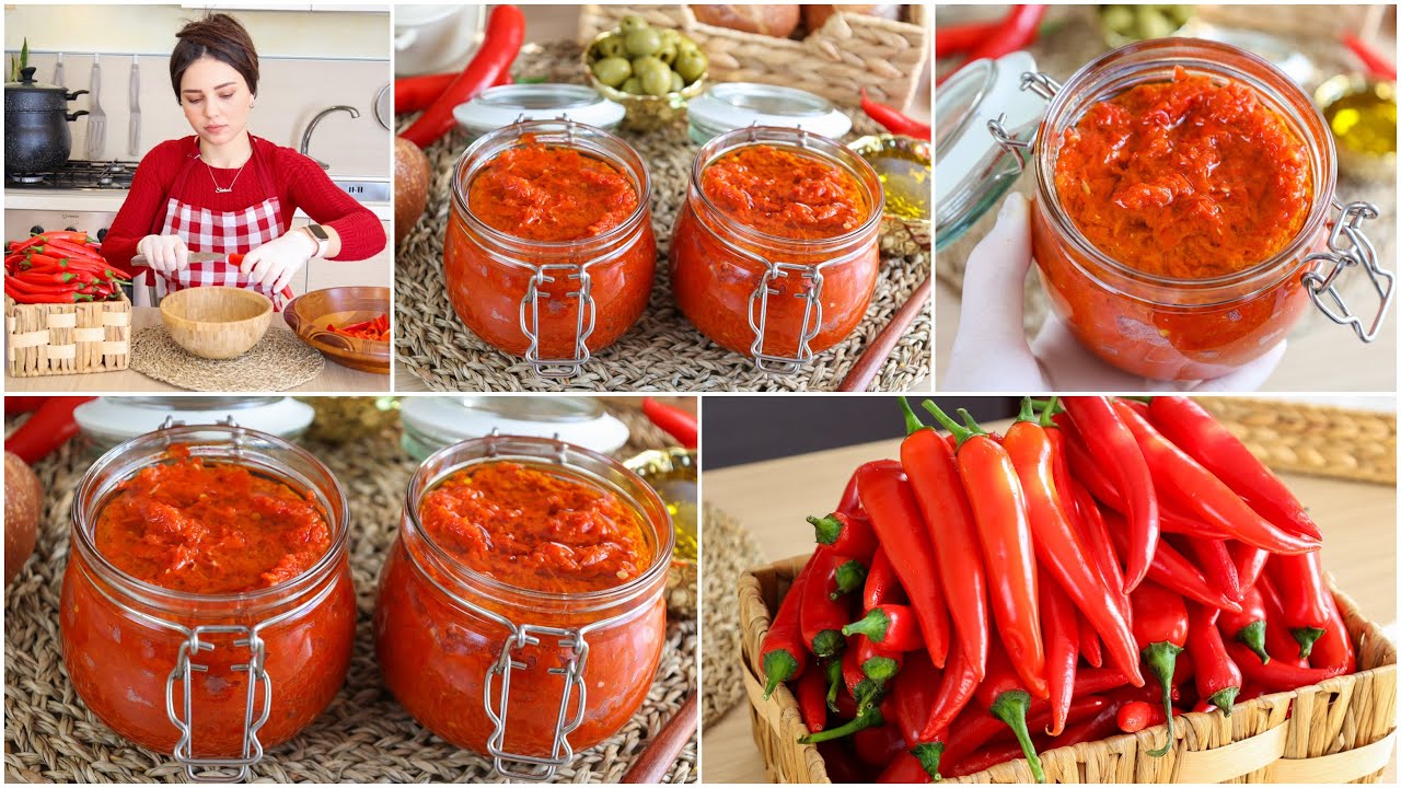 تحضيرات رمضان🌙هريسة عربي تونسية محرحرة🌶مع أسرار الإحتفاظ بها لمدة طويلة بدون مصبرات لمائدة الإفطار😋👌