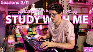 STUDY WITH ME LIVE POMODORO | 12 HOURS | Harvard Extension Student | Rain sounds, talk in breaks