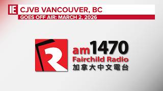 CJVB Fairchild Radio AM1470 Vancouver, BC - Final Broadcast: March 2, 2026