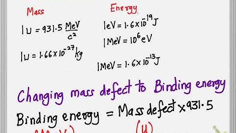 CALCULATING BINDING ENERGY