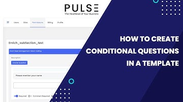 How to Create Conditional Questions in a Template - Pulse Inspections App