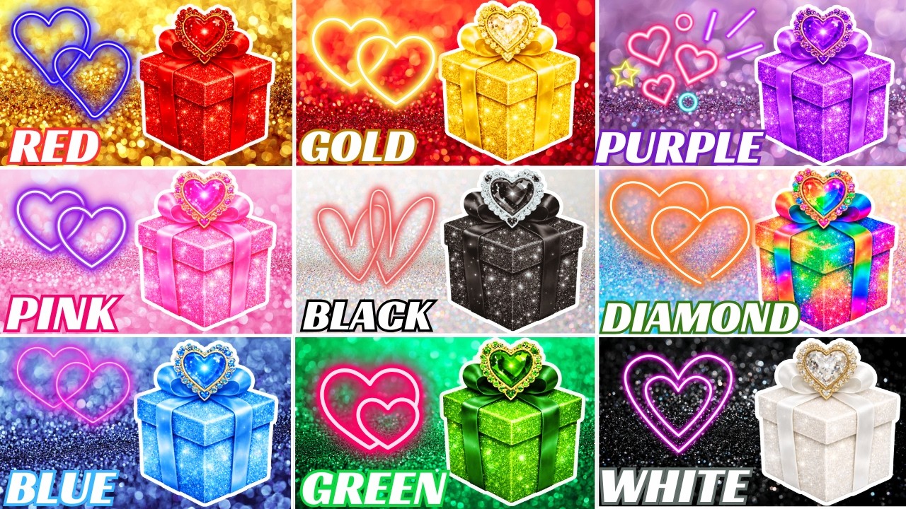 CHOOSE YOUR GIFT 🎁💖✨ 9 BOX QUIZ CHALLENGE 💎😍🤩