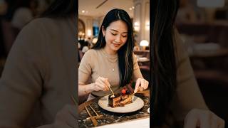 Luxury Dessert Mukbang | Is This Worth the Price? 🍰 #shorts#viralshorts#futuretechnology