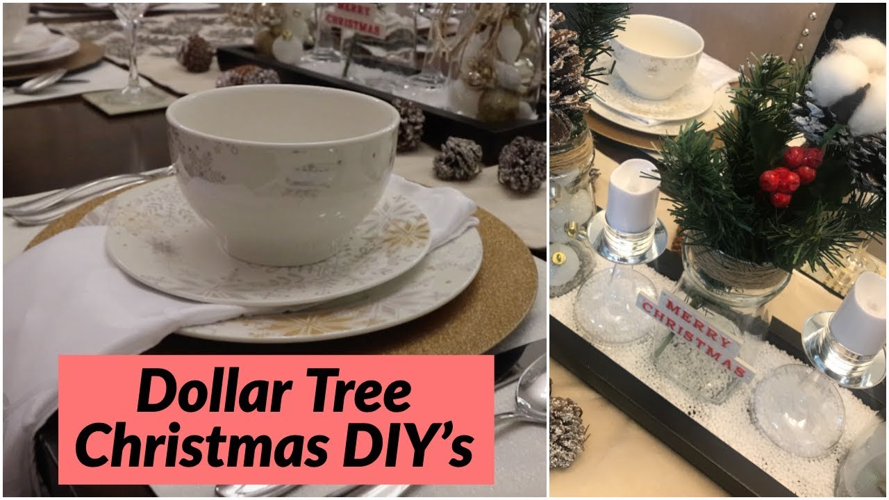 $5 Dollar Tree Christmas Centrepiece/ DIY Dollar Tree Christmas ...