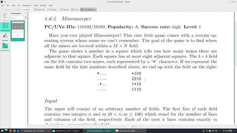 Competitive Programming Tutorial and Walkthrough - Mine Sweeper
