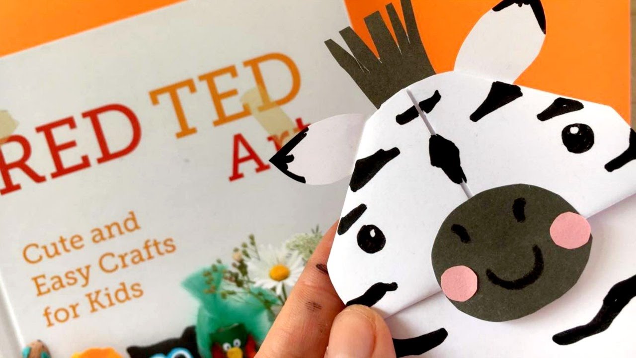 Easy Zebra Bookmark DIY Animal Corner Bookmark Designs YouTube