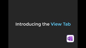 7.1 Introducing the View Tab | OneNote for iPad: 10 Beginner Tutorials