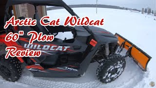 Plowing With the Arctic Cat Wildcat 60" Plow Setup and Review | Textron Side by Side