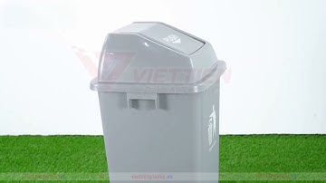 Giới thiệu thùng rác nhựa 60L nắp lật