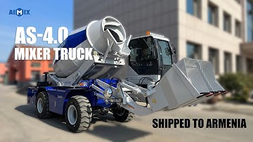 #AIMIX 2 Sets of 4.0 Self Loading Concrete Mixer Has Shipped to Armenia@AIMIX_GROUP