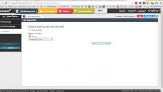 Uploading a Mailing List to SimplyCast