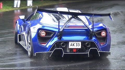 Zenvo TSR-S with Active Aero at Festival of Speed! - 1200HP Twin Supercharged V8 Sound!