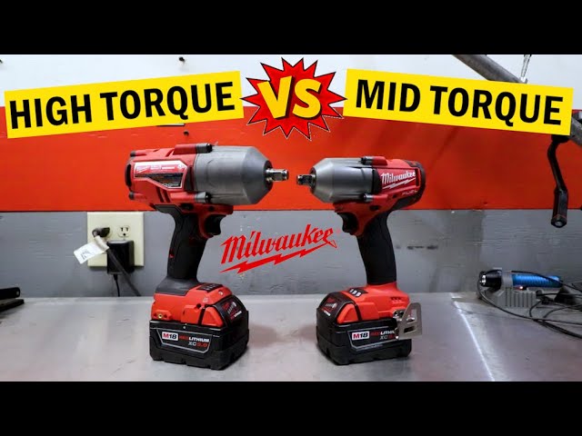 MILWAUKEE 1/2 HIGH TORQUE VS MID TORQUE IMPACT WRENCH COMPARISON