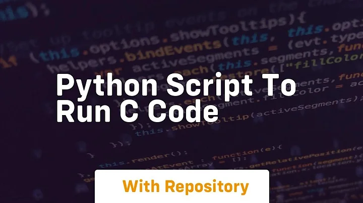 python script to run c code
