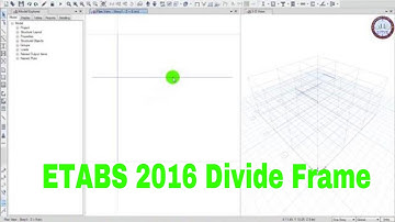 ETABS 2016 - Divide Frame