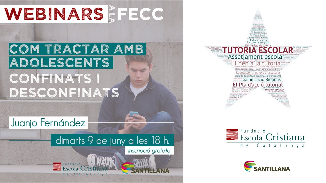 Webinars a la FECC - Com tractar amb adolescents confinats i desconfinats