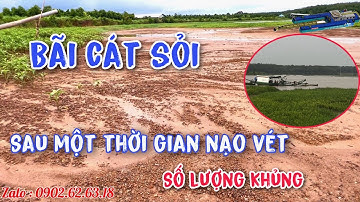 Máy hút bùn sau thời gian nạo vét tại hồ cát sỏi số lượng lớn nhất chưa từng thấy