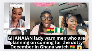 Detty December People Stay Away From Nigerians In Ghana Especially Those Doing Olosho.