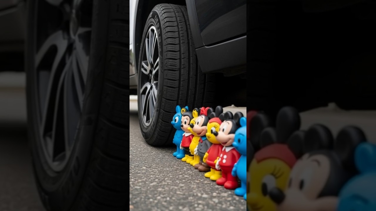 Toys Crushed Under Car Tire  ASMR Crushing Satisfying 