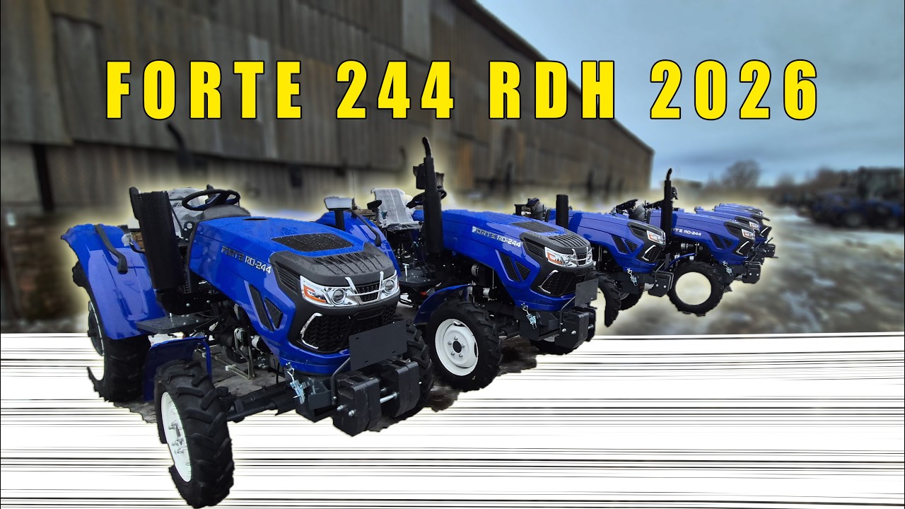 Forte 244 RDH трактор 2026 року Форте 24 4х4 повний привід мінітрактор від МОТТОР