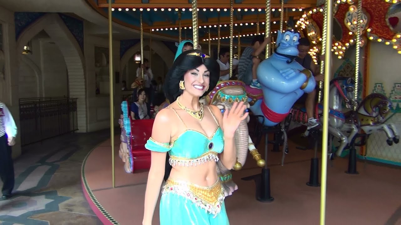 【TDS】キャラバンカルーセルにのるジャスミン【アラビアンコースト】